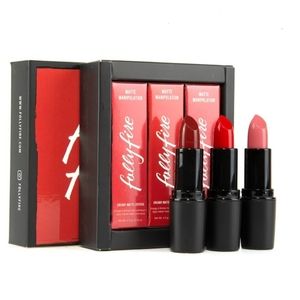 Fully Fire Matte Manipulation Lipstick Trio NIB